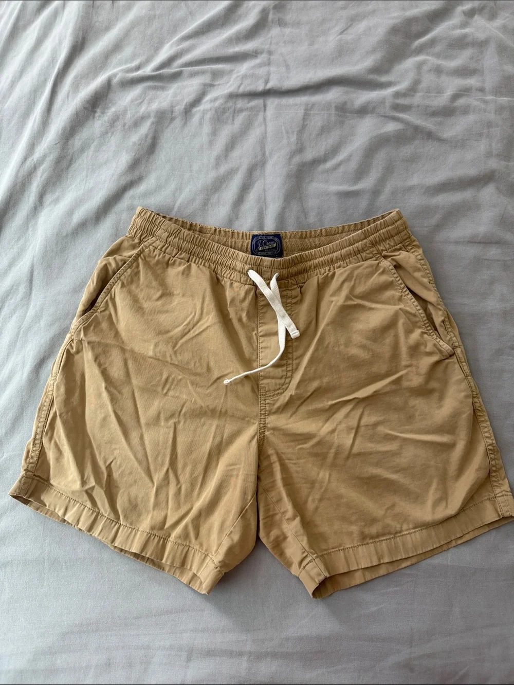 J. Crew Tan Elastic-Waist Casual Shorts